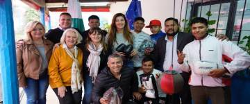 Bettina Romero inauguró una Escuela Municipal de Boxeo en Villa Luján