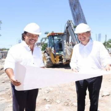 Terminal de Güemes: El gobernador Sáenz y el Ministro de Transporte de Nación supervisaron las obras
