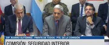Diputados recibe al Ministro de Seguridad de la Nación, Dr. Aníbal Fernández