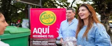 Más vecinos se sumaron al cuidado ambiental en el EcoPunto de la plaza Alvarado