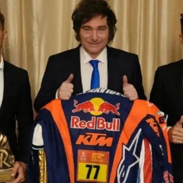 El presidente Milei recibió a Luciano Benavides